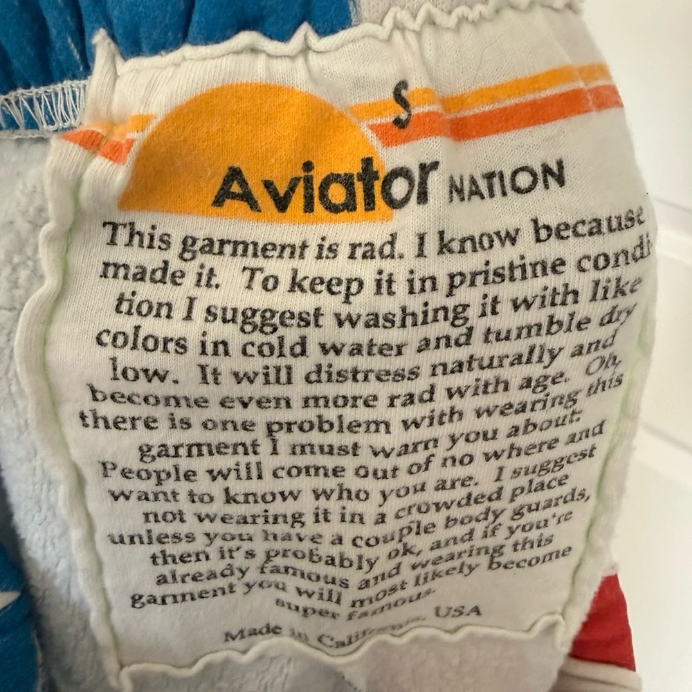 Aviator nation USA flag sweats - Picture 4 of 4